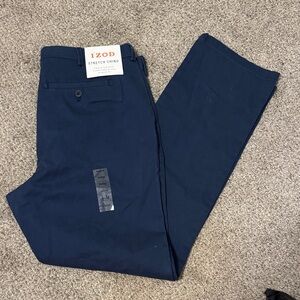 Izod Men's Dark Blue Chino Pants